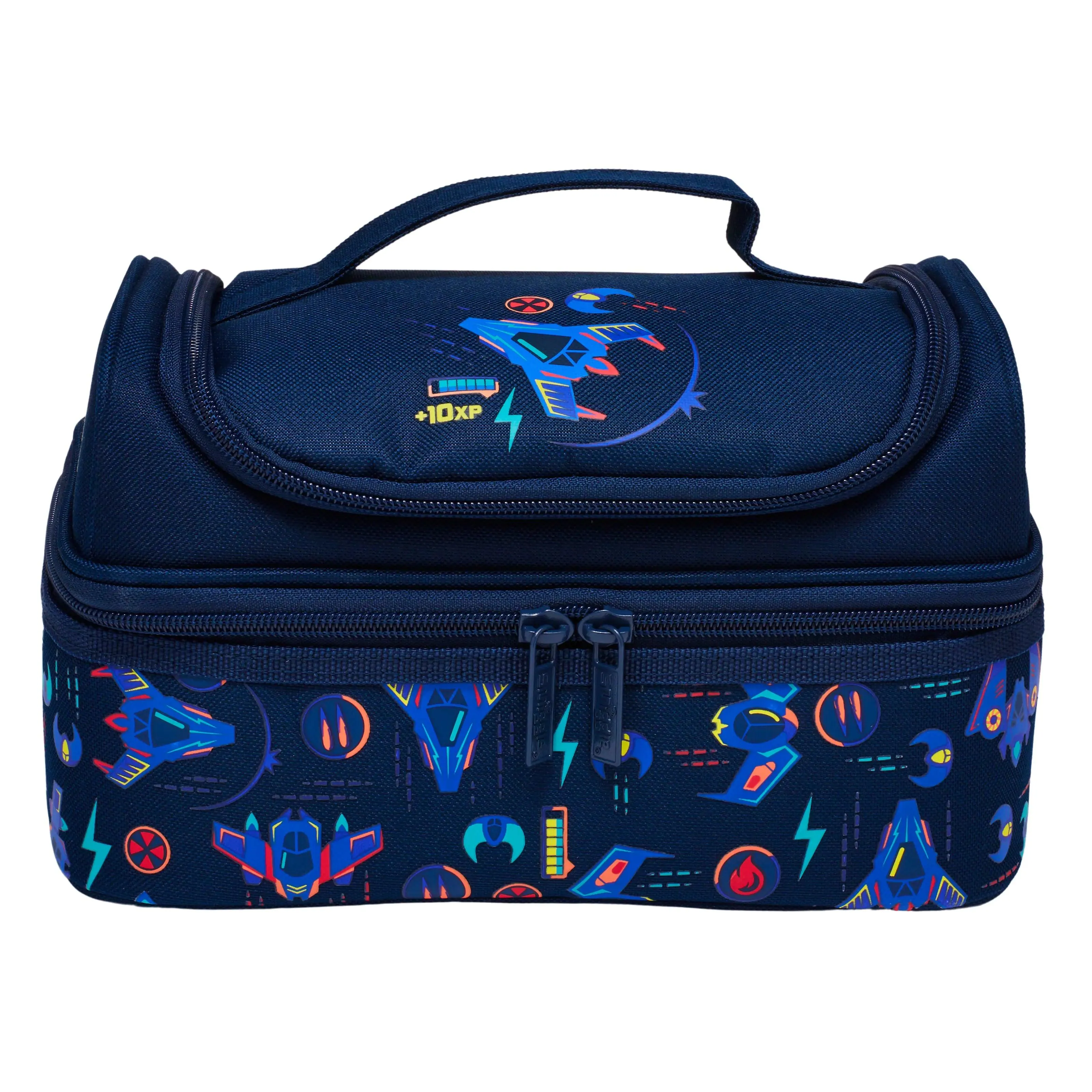 SMIGGLE Vibin' Double Decker Lunchbox - Navy Cultural symbol