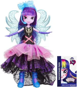 Pop Art Detailed Replica My Little Pony Equestria Girls Rainbow Rocks Deluxe Dress Twilight Sparkle Doll