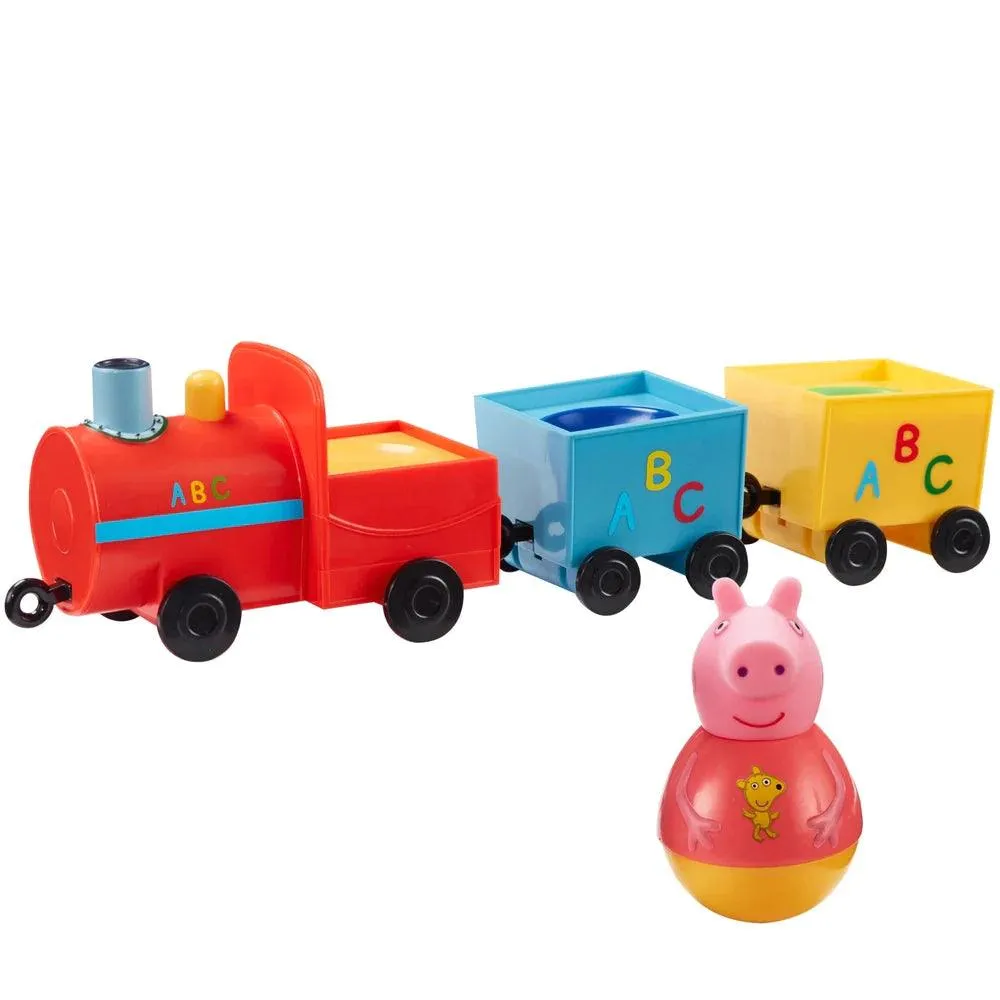 Peppa Pig Weebles Pull Along Wobbily Train Original Box