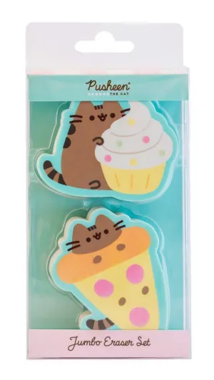 Pusheen Set of 2 Erasers - Foodie Collection Small Emblem Customer Favorite