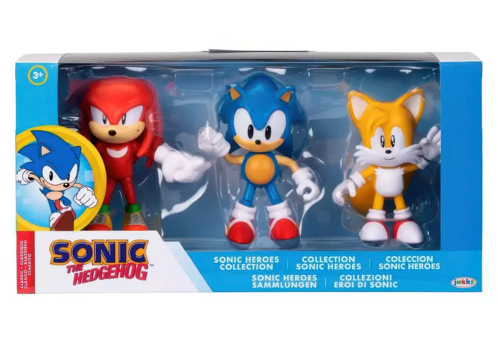 Modern Living Movie Toy Sonic the Hedgehog Classic 3-Pack Sonic Heroes Collection Figures Set