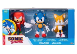 Modern Living Movie Toy Sonic the Hedgehog Classic 3-Pack Sonic Heroes Collection Figures Set