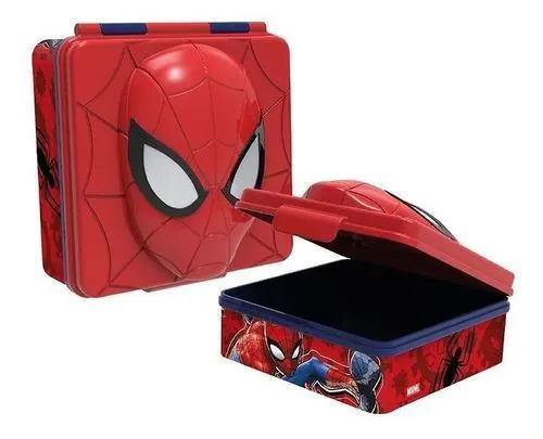 Marvel Spiderman Hardtop 3D Lunch Box Swapable Head