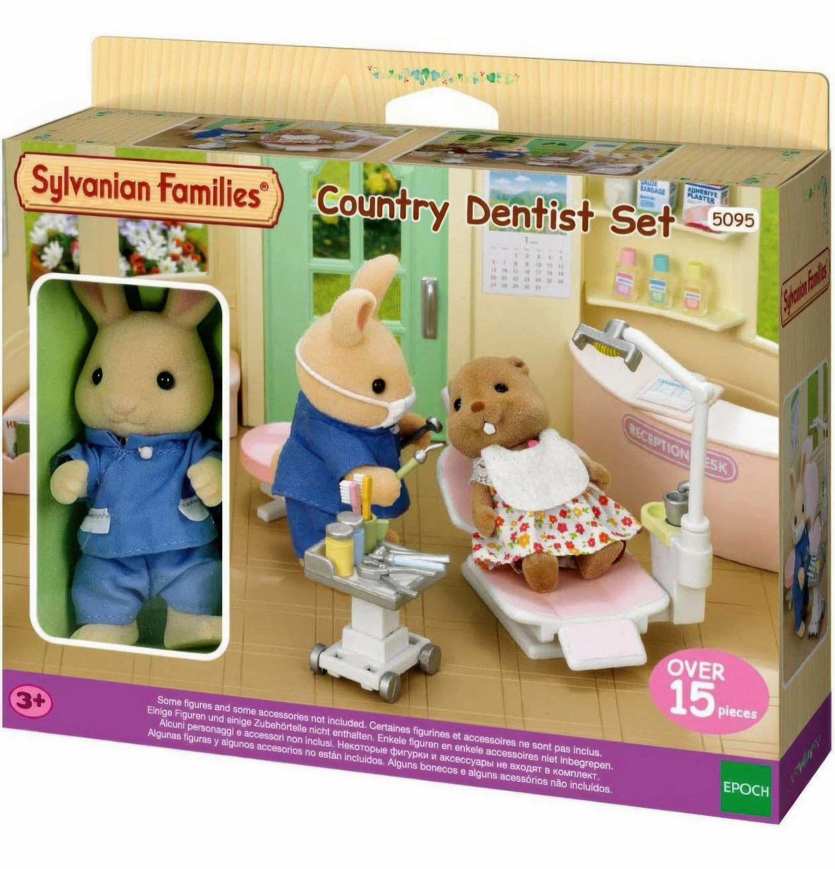 Folk Tale Hand Sculpted Sylvanian Families Country Dentist Set