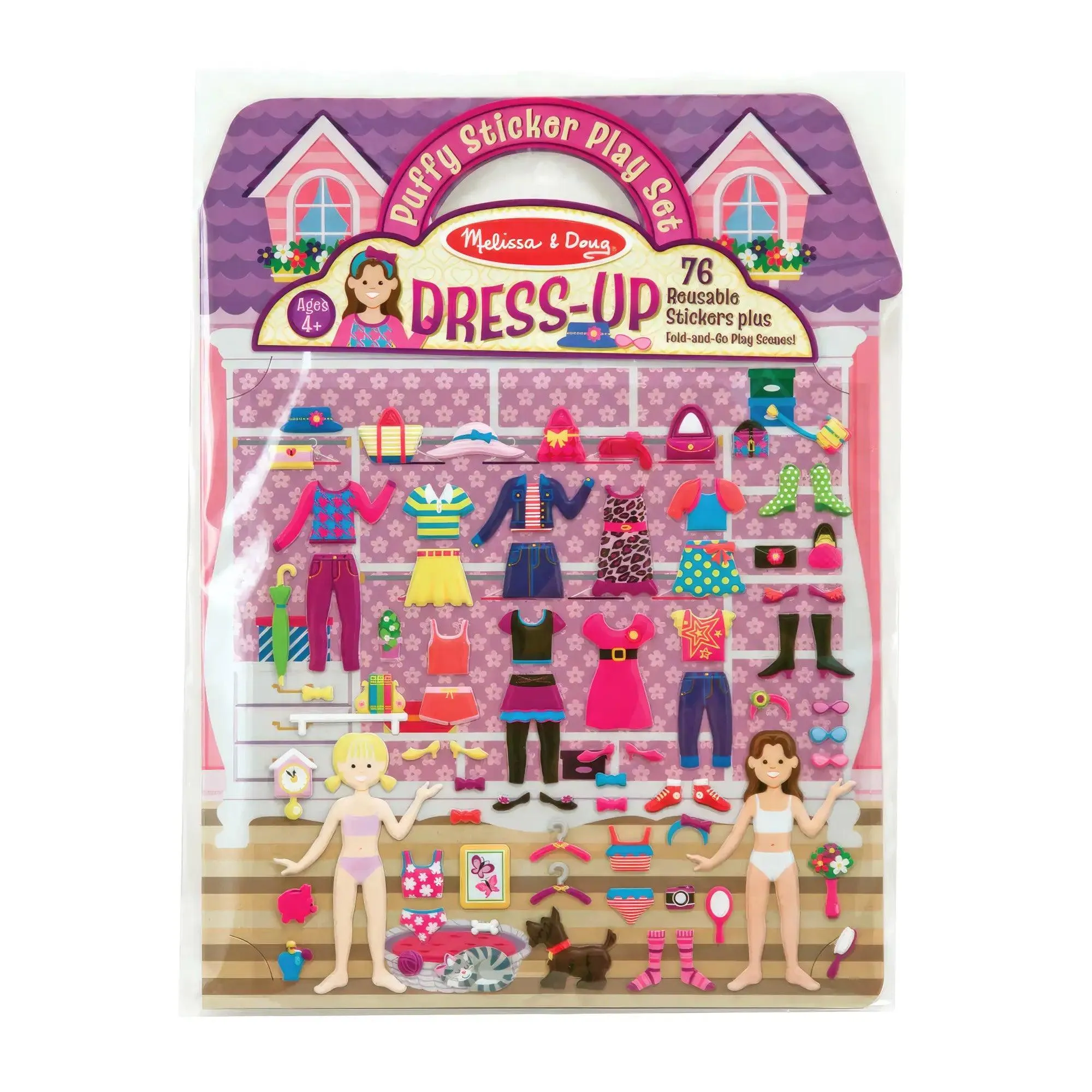 Melissa & Doug Dress-Up Reusable Puffy Stickers Battle Replica Vinyl Figure