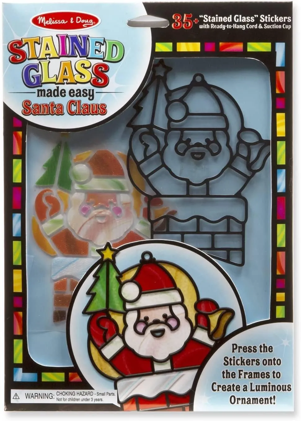 Melissa & Doug 18584 Stained Glass Made Easy - Santa Claus Special Color