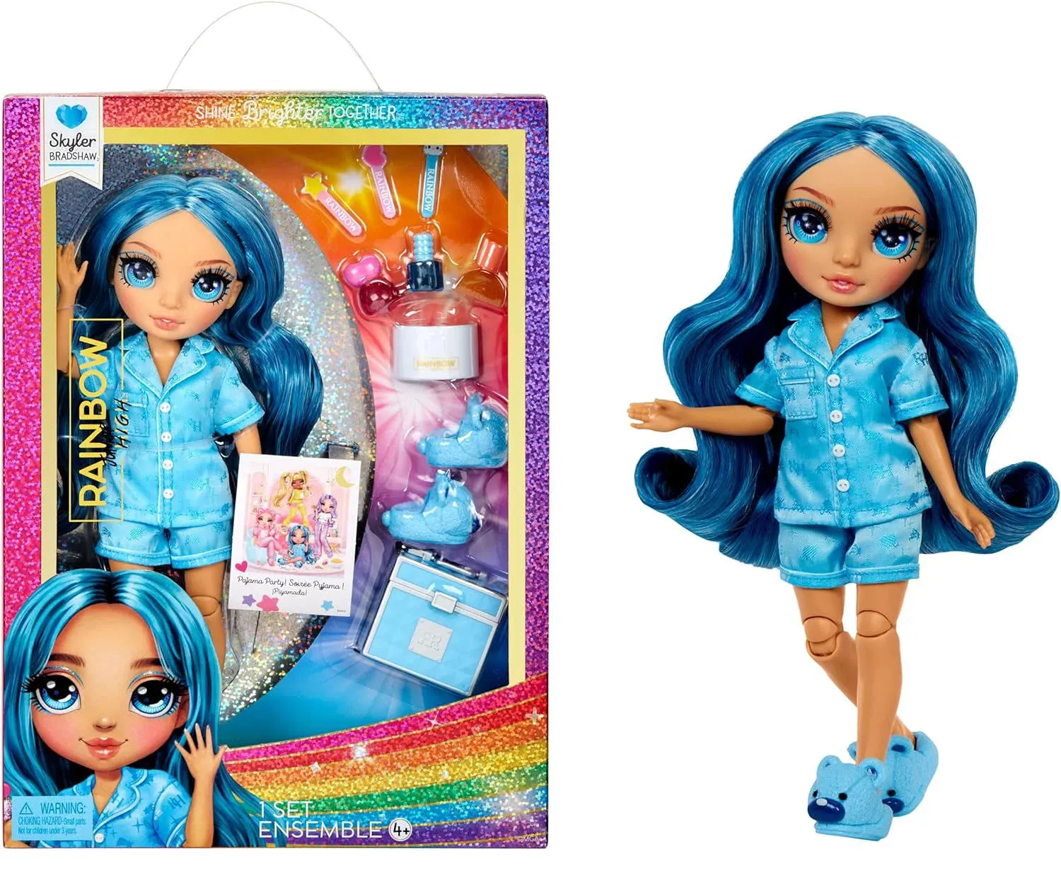 Rainbow High Junior High PJ Party Fashion Doll - Skyler Business gift Teen Bedroom