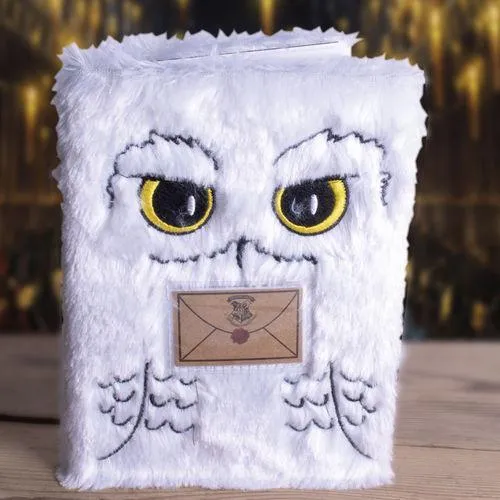 Harry Potter Hedwig A5 Plush Notebook Arctic Animal