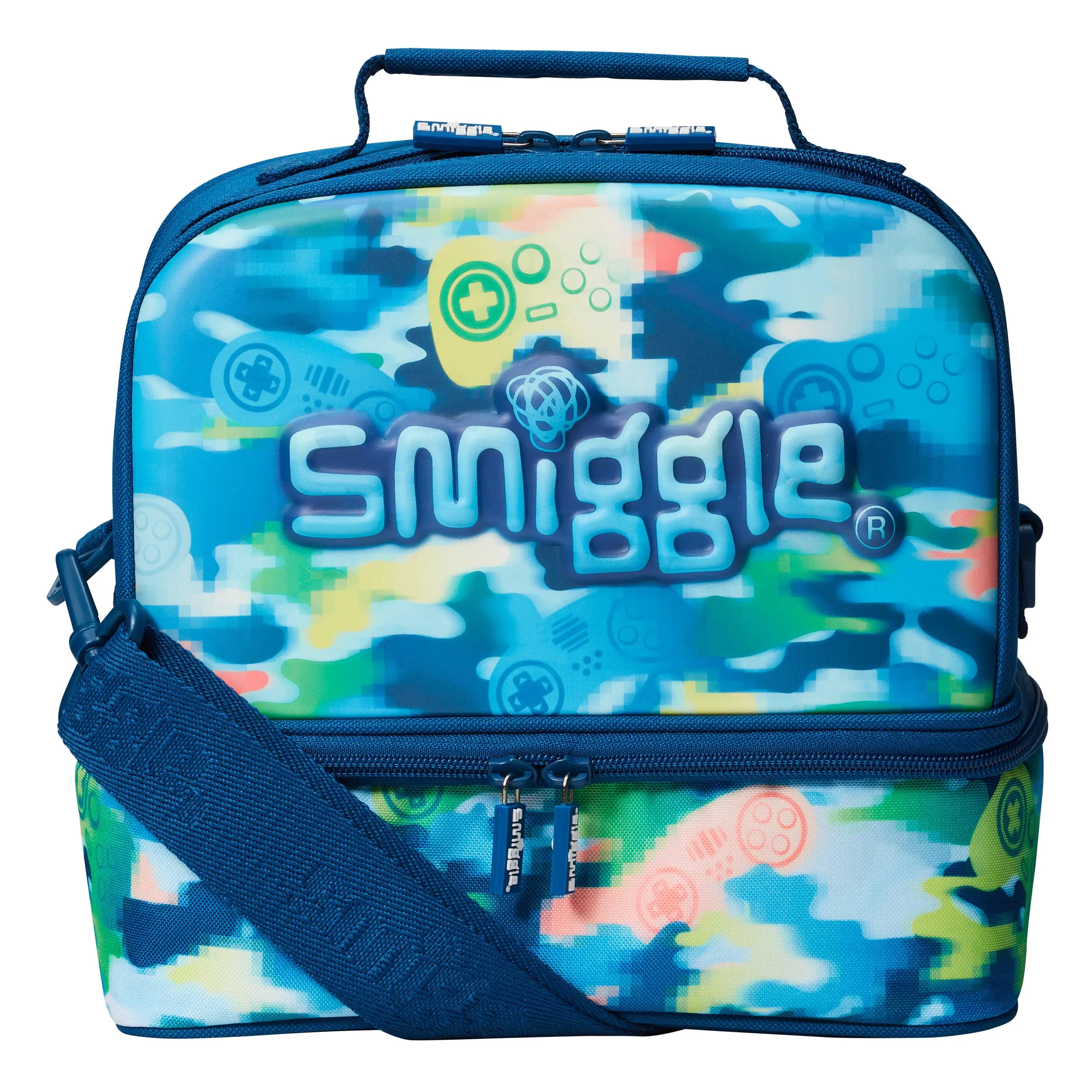 SMIGGLE Mirage Hardtop Lunchbox - Mid Blue Price Guide