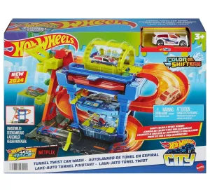Hot Wheels City Tunnel Twist Car Wash Play Set Role Playing Apartment Living