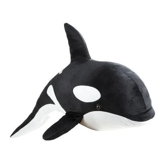 Melissa & Doug Orca Giant Stuffed Animal Art Exhibit stress relief