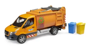 Cartoon Figure BRUDER MB Sprinter Municipal Waste Disposal Truck