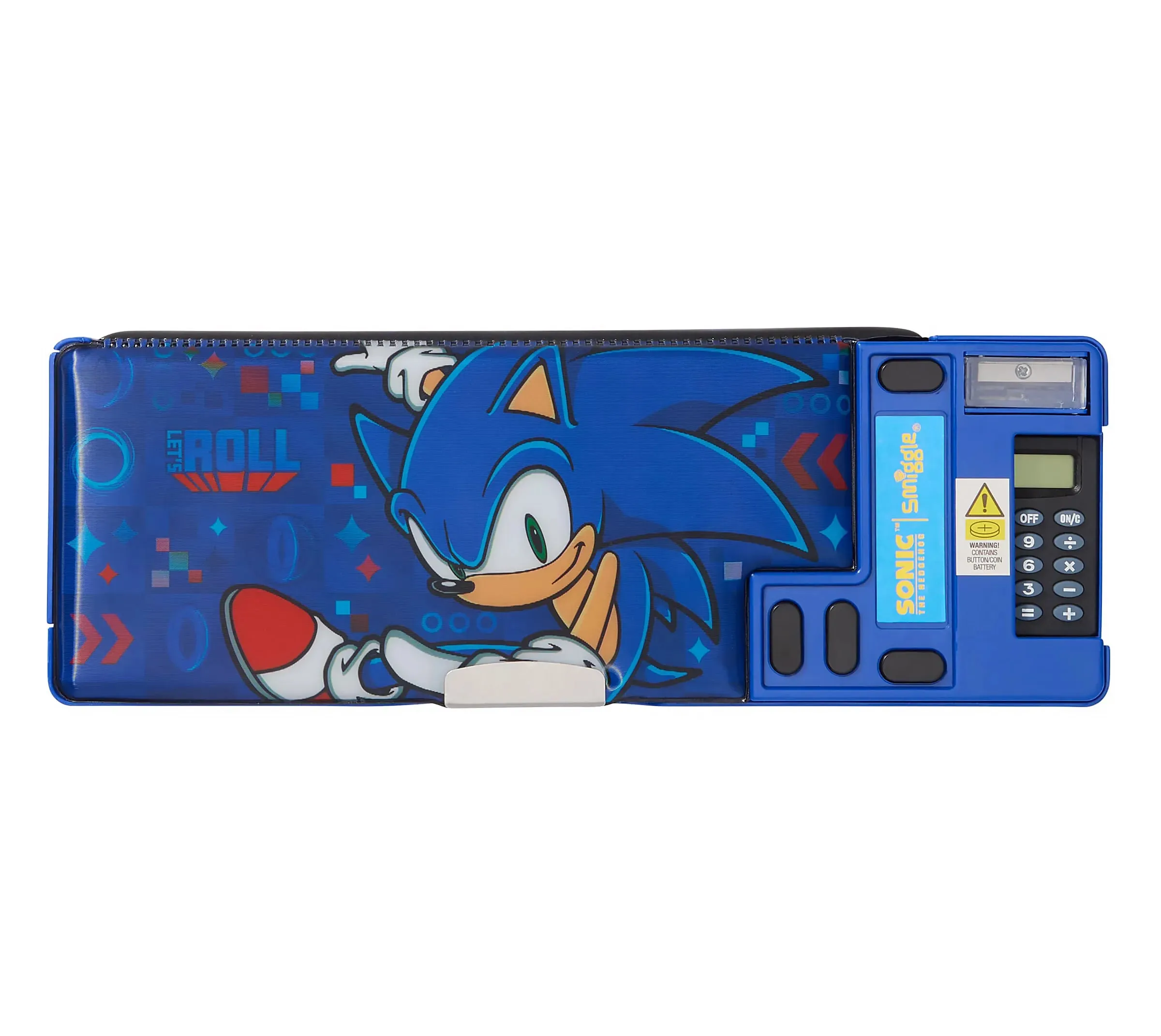 Gift Idea Smiggle Sonic The Hedgehog Pop Out Pencil Case -  Cobalt Blue