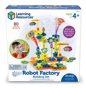 Learning Resources Gears! Gears! Gears!? Robot Factory Building Set Hand Sculpted Travel Souvenir