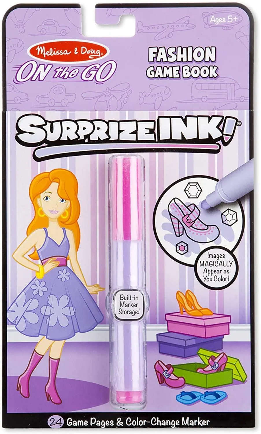 Melissa & Doug 17988 Surprise Ink, On The Go - Fashion Travel Game Book Steampunk Gadget Science fiction