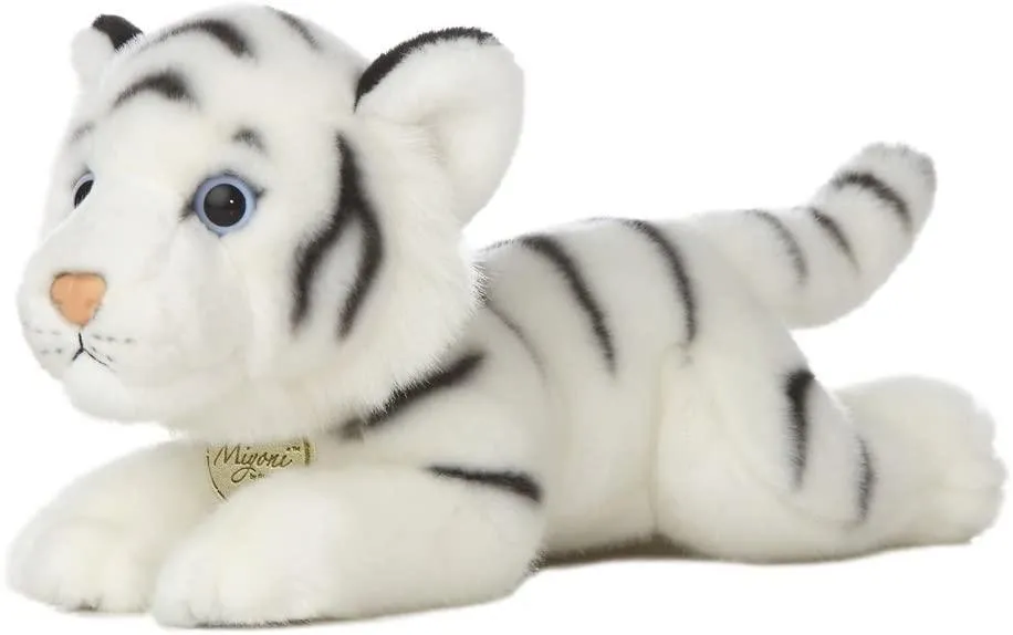 AURORA 10846 MiYoni White Tiger, 11-Inch Soft Toy NFC Feature Memory Keepsake