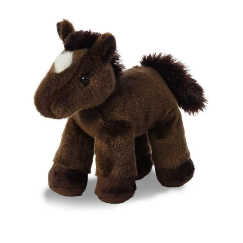 Storage Solution AURORA Chestnut Mini Flopsie Plush Horse 20cm