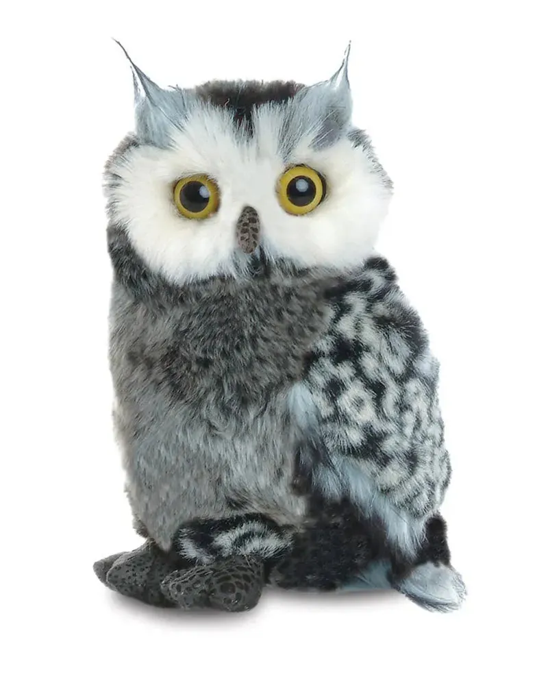 AURORA Flopsie Great Horned Owl 9-inch Plush Geological Sample Themed Decor