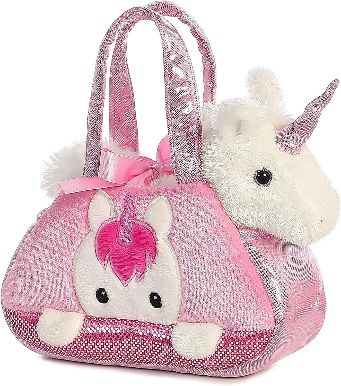 Articulated Model AURORA Pee-A-Boo Unicorn Soft Handbag