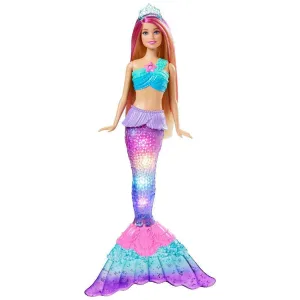 Barbie Dreamtopia Twinkling Lights Mermaid Doll Miniature Toy Abstract Form