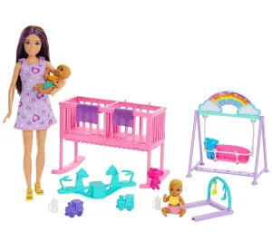 Barbie Skipper Babysitter Doll and Nursery Playset Limited Statue