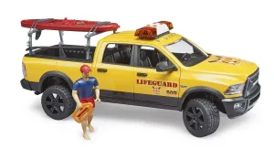 BRUDER RAM 2500 Power Wagon Lifeguard Set with Light & Sound Fish Model Superhero Figure