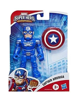 Movie Character Custom Figure Marvel Super Hero Adventures Captain America 12.5cm Action Figure