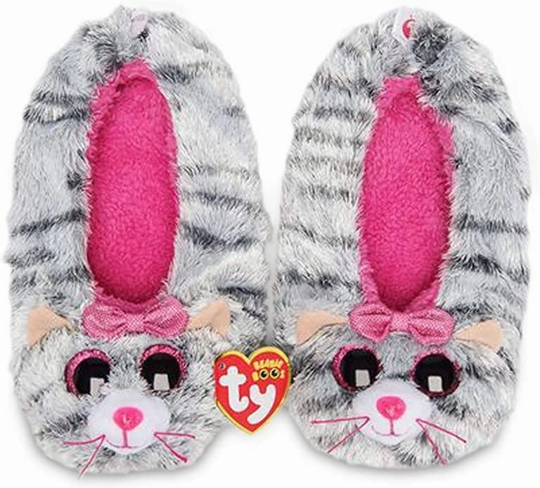 Ty Beanie Boo Slipper Socks - Kiki Cat Desktop Decor Limited Hero