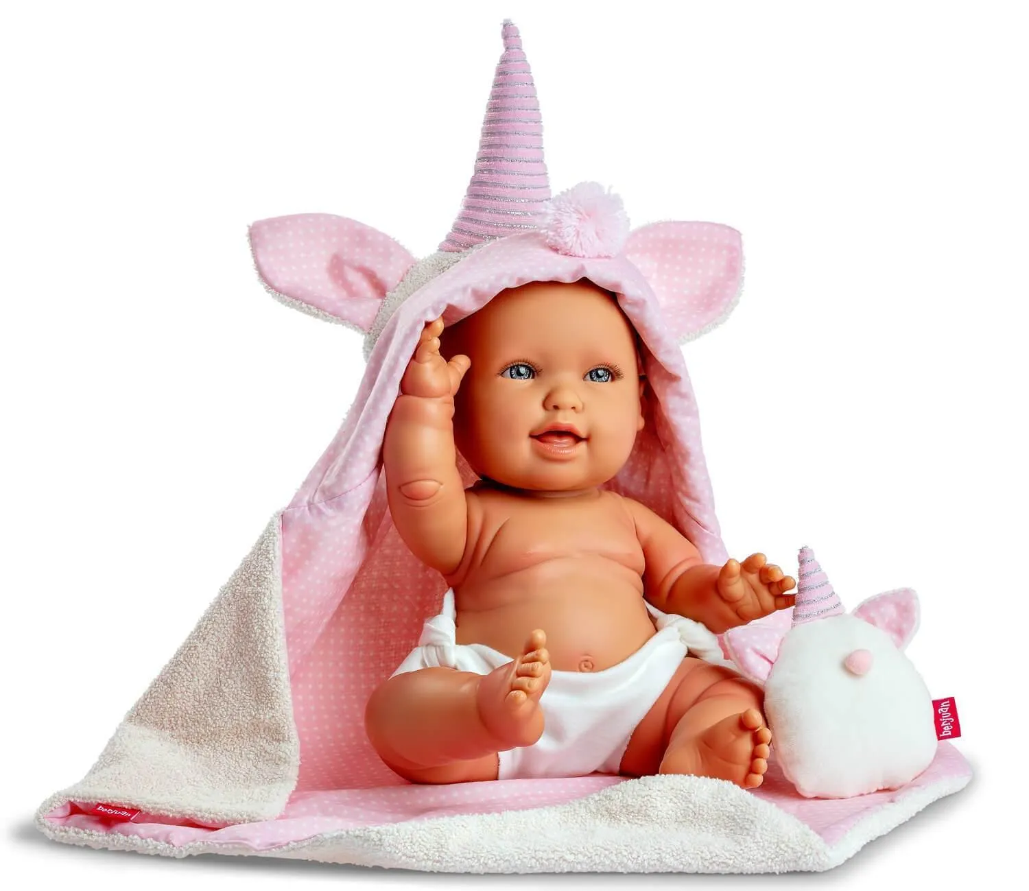 Berjuan 3133 Andrea Baby Unicorn Doll - Pink She Shed