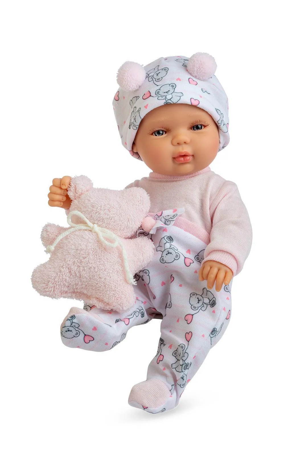 PVC Toy Berjuan 497 Baby Smile Pijama Doll 30cm - Pink