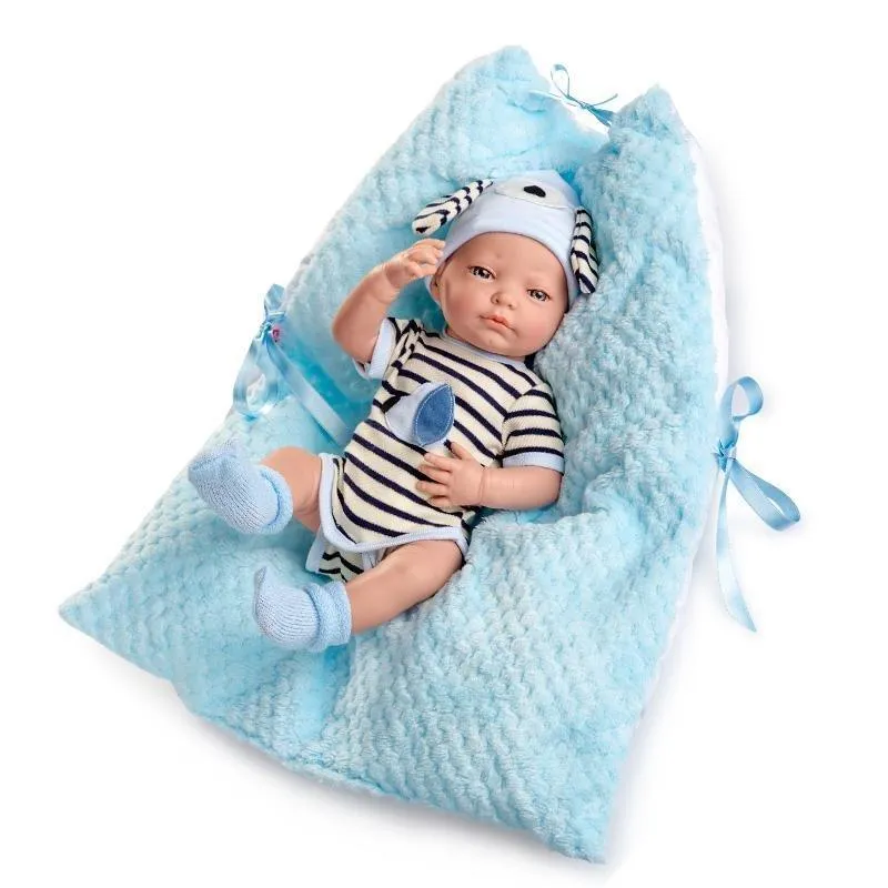 Berjuan 8100 Boutique Dolls Newborn Special Doll 45cm - Blue Adventure Game