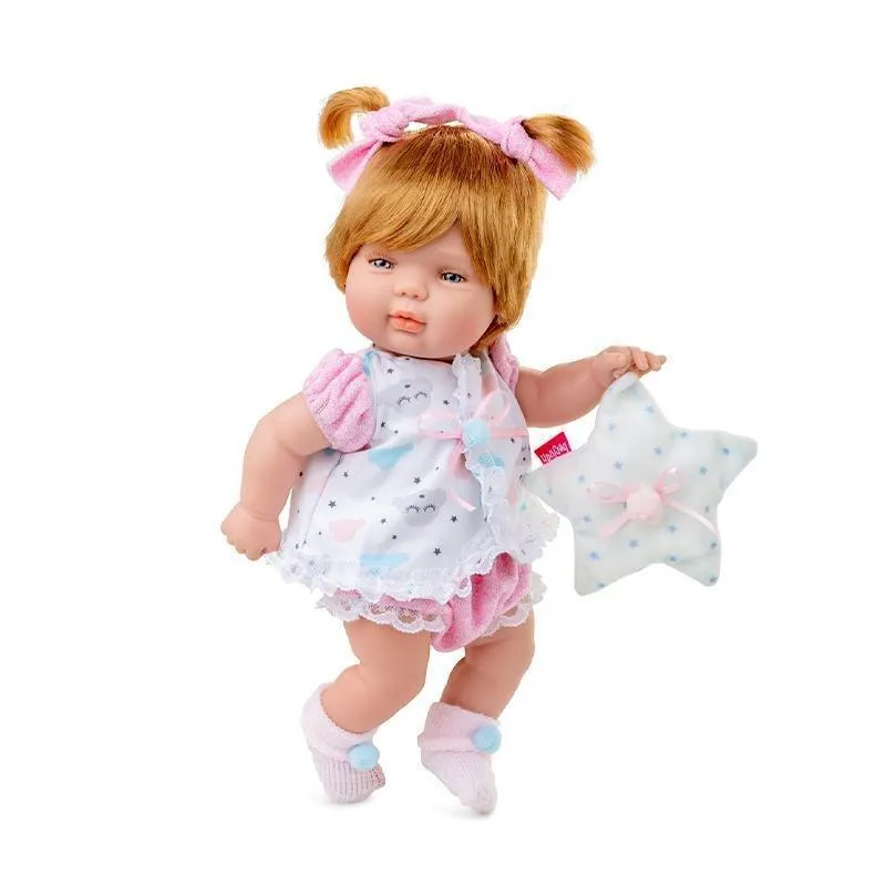 Berjuan Doll 0490 Baby Smile 30cm Pink Collector's Album Articulated Statue