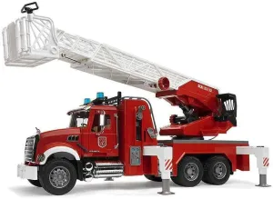 BRUDER Mack Granite Fire Engine with Slewing Ladder and Water Pump Arcade Game Lasting Value
