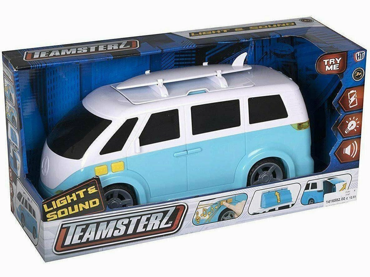 Teamsterz Large Light & Sound Campervan Toy Sculpture Universal Theme