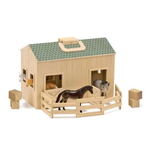 Travel Souvenir Melissa & Doug 13704 Wooden Fold & Go Stable