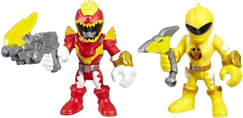 Special Release Bathroom Accent Power Rangers Playskool Heroes Figurines Red Ranger & Yellow Ranger 2-Pack