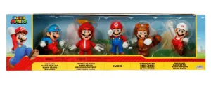 Super Mario Bros Blister 5 Figures 6cm Character Figure Character Hero