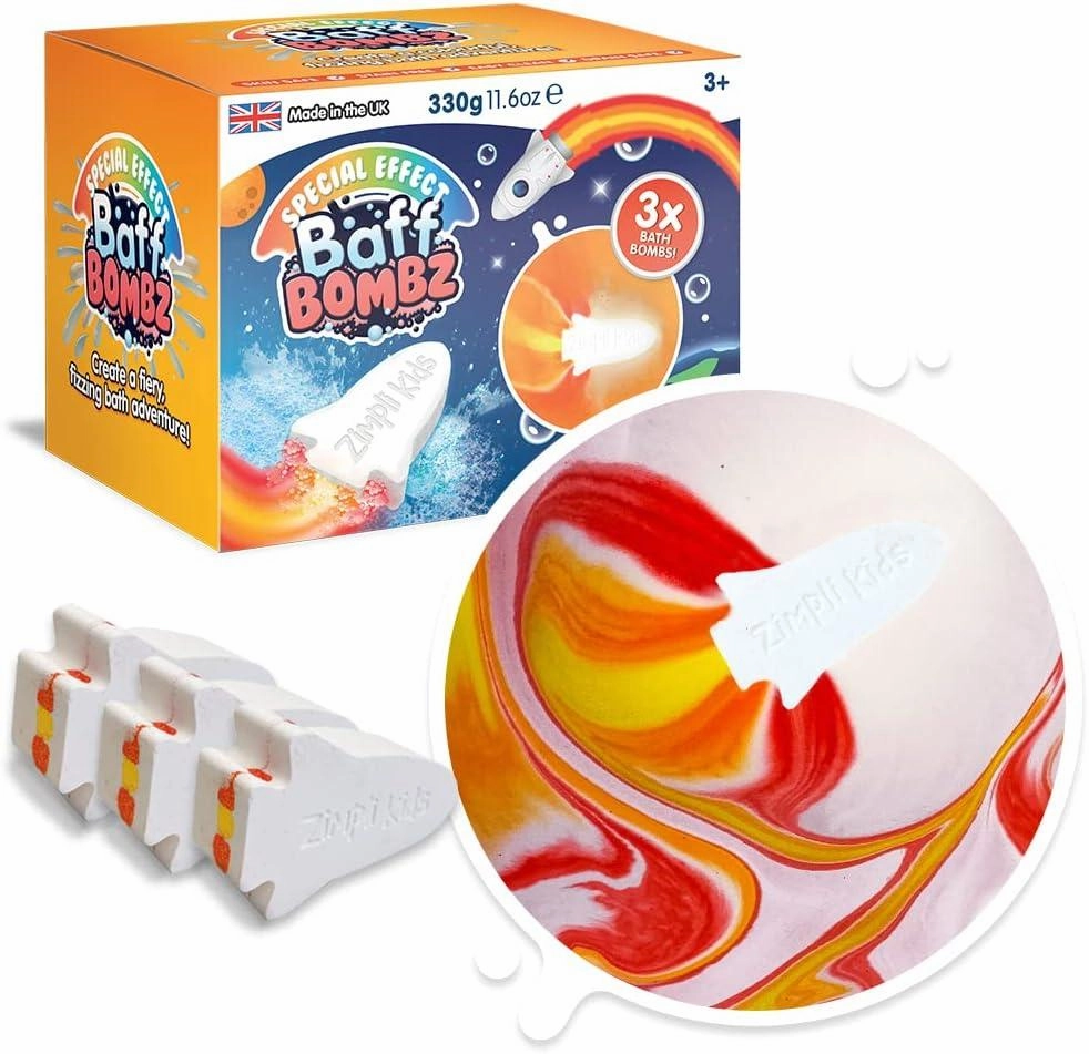 Zimpli Kids Rocket Flame Bath Bombs Premium Collectible