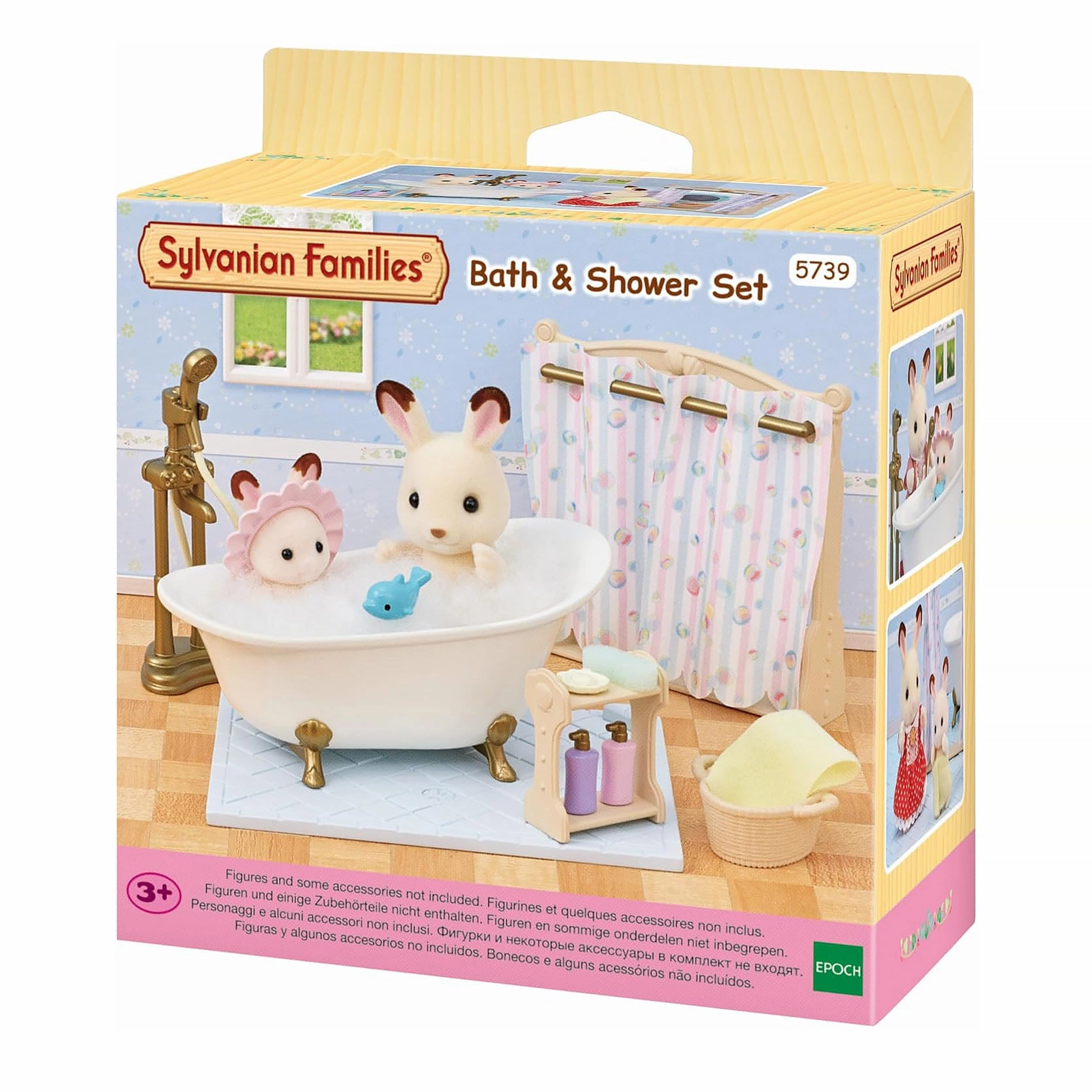 Realistic Art Hero Toy Sylvanian Families Bath & Shower Set