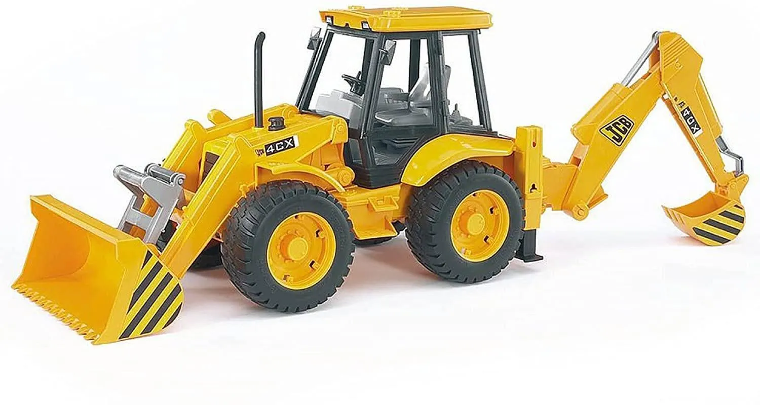 BRUDER 02428 JCB 4CX Back Loader Vinyl Hero