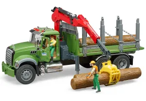 BRUDER MACK Granite Timber Truck with 3 Trunks Graduation Gift