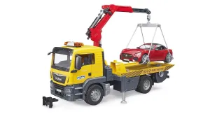Bruder MAN TGS Tow Truck With Roadster Secret Figure Teen Bedroom