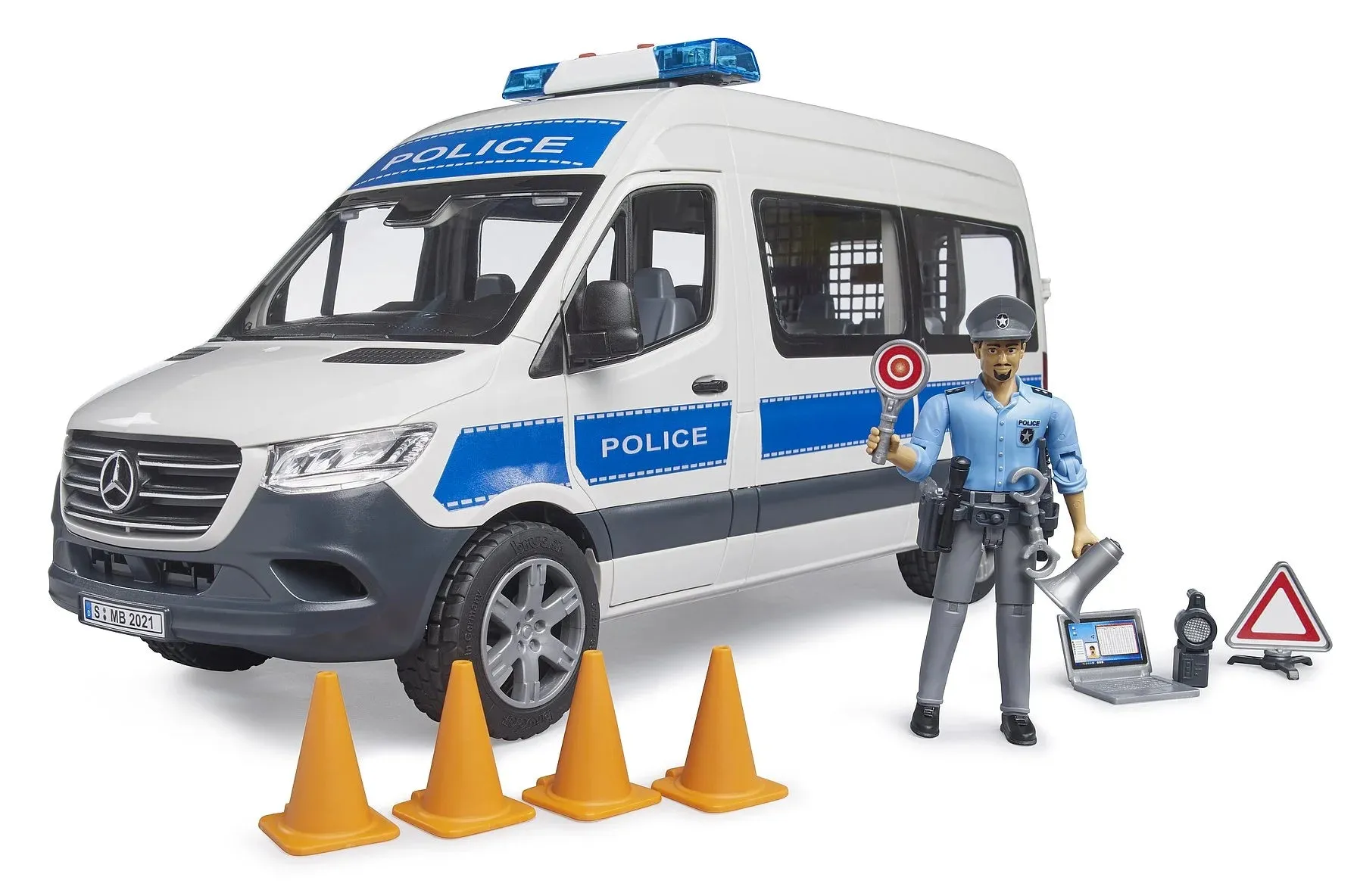 BRUDER MB Sprinter Police Emergency Vehicle Holiday themed Pilot Model