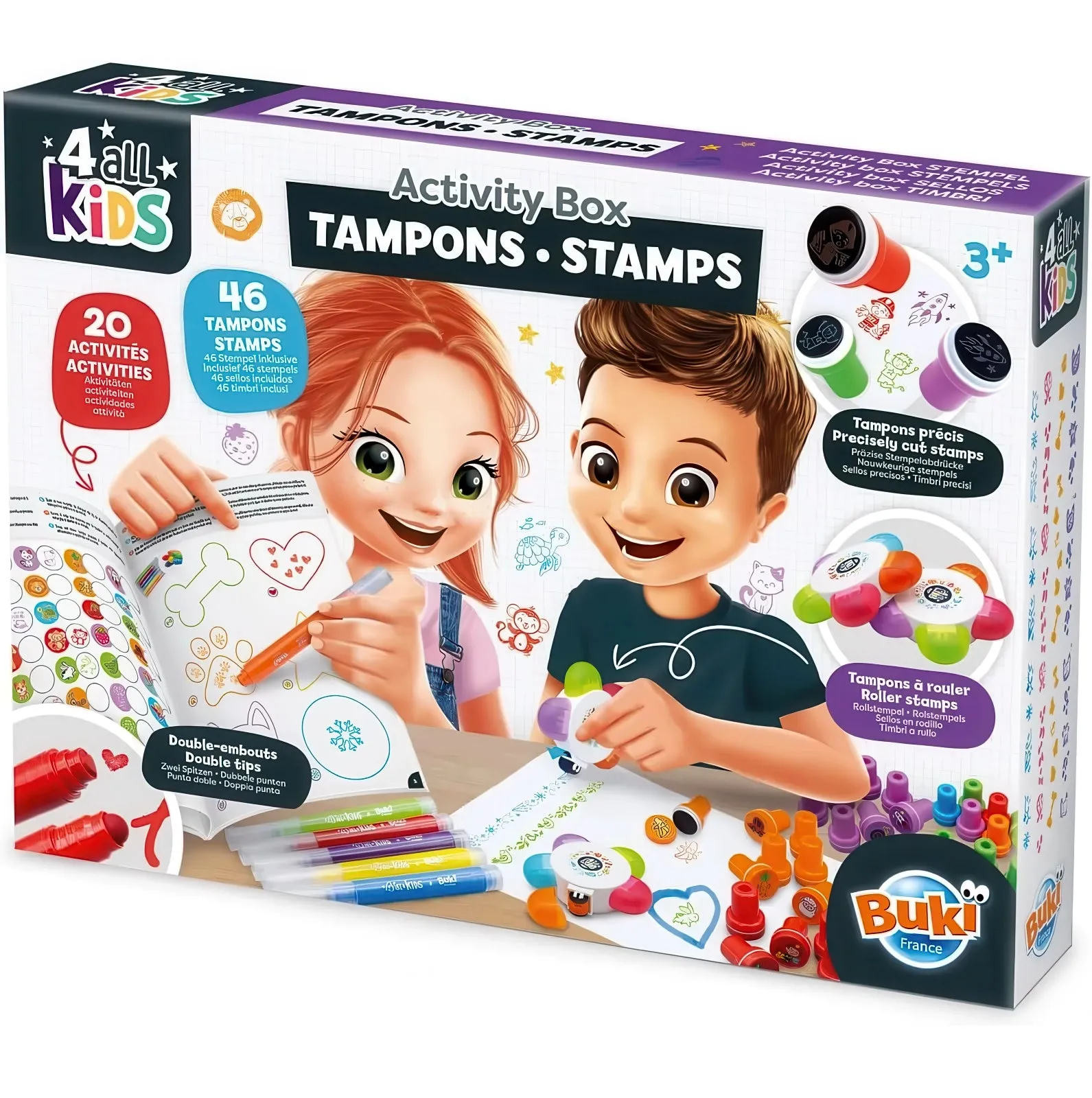 Limited Figure Impressionist Art BUKI France Activity Stamp Set