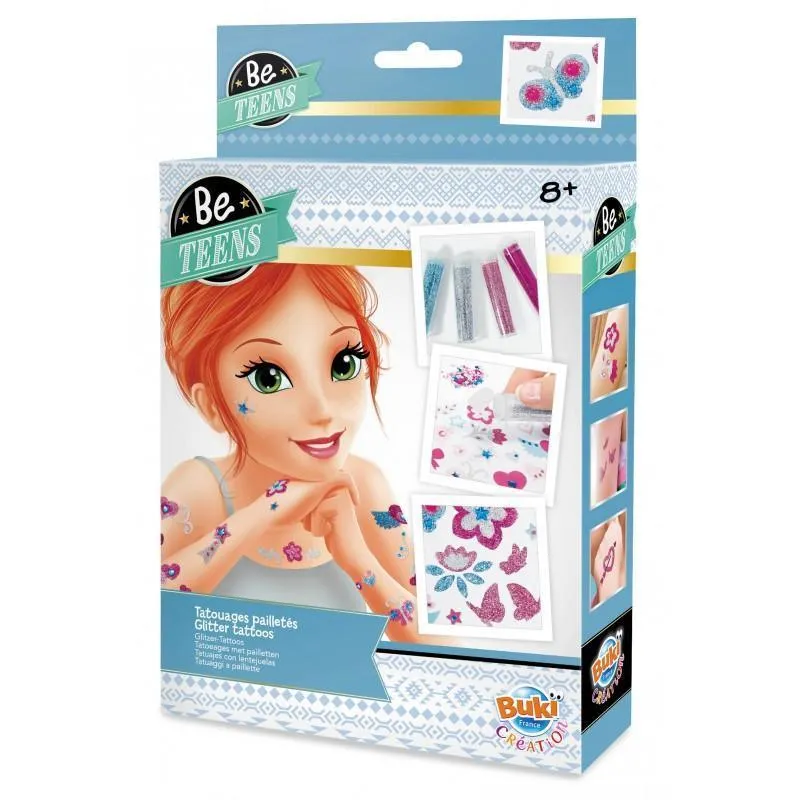 BUKI France BE205 Be Teens Glitter Tattoos Battle Toy Animation Series