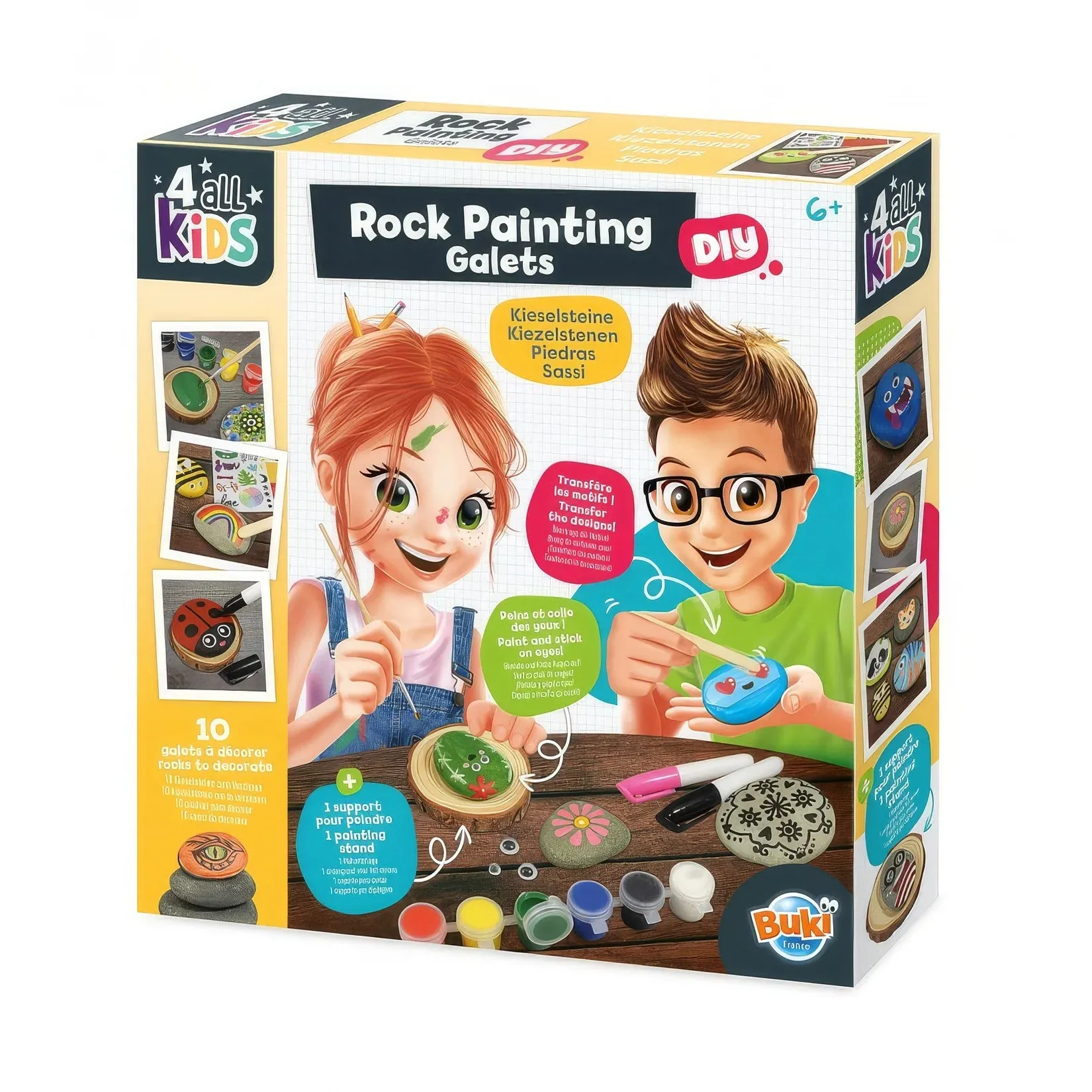 Interchangeable Part BUKI France Rock Painting Educational Playset