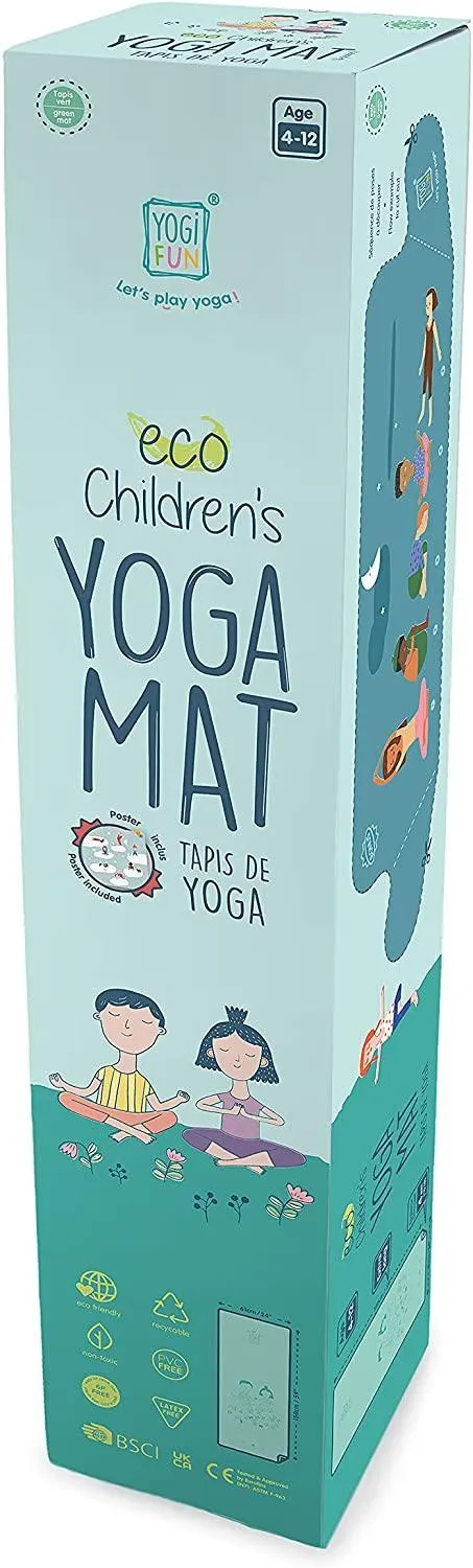 Adventure Character Art Deco BUKI France Yoga Mat - Green