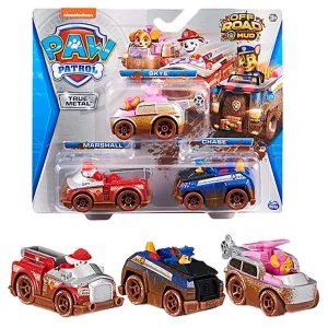 PAW Patrol True Metal Vehicles 1:55 Scale 3-Pack Patio Decor Magical Creature