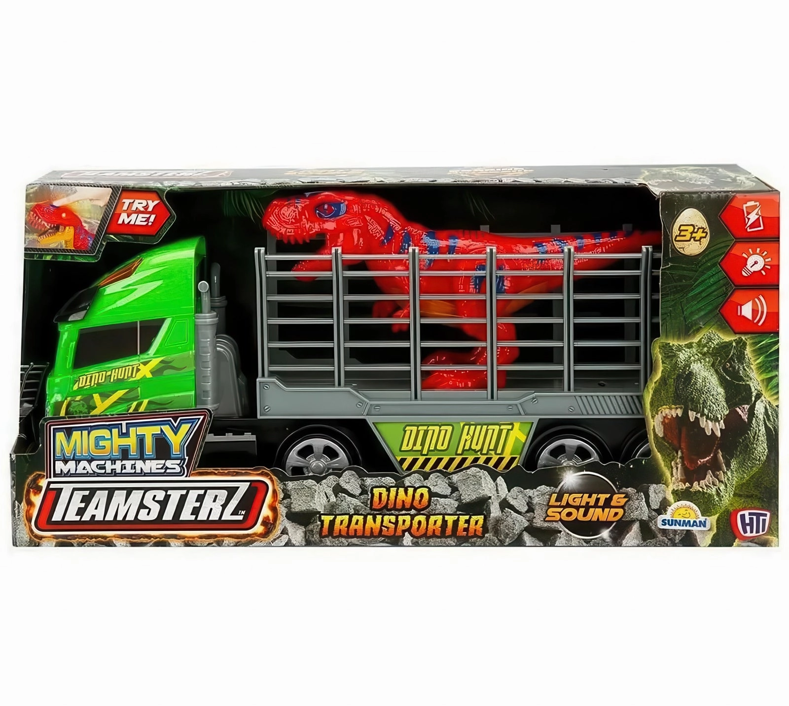 Articulated Hero She Shed Teamsterz Light and Sound Dino Transporter