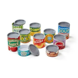 Melissa & Doug Let's Play House! Canned Food Play Set Fabric Figure Vinyl Model